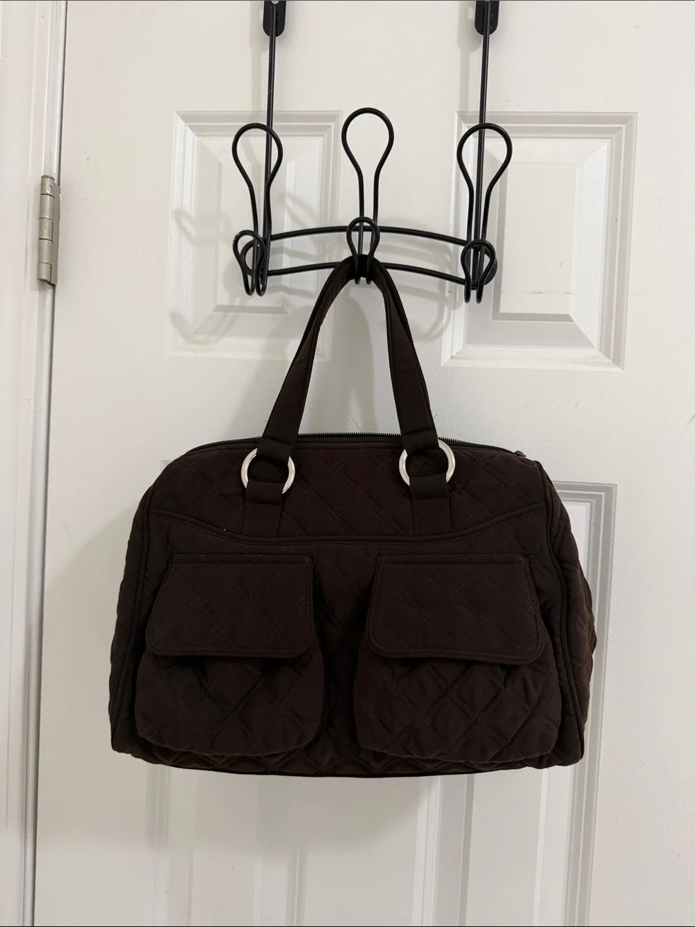 Vera Bradley Quilted Hand Bag - Dark chocolate Brown